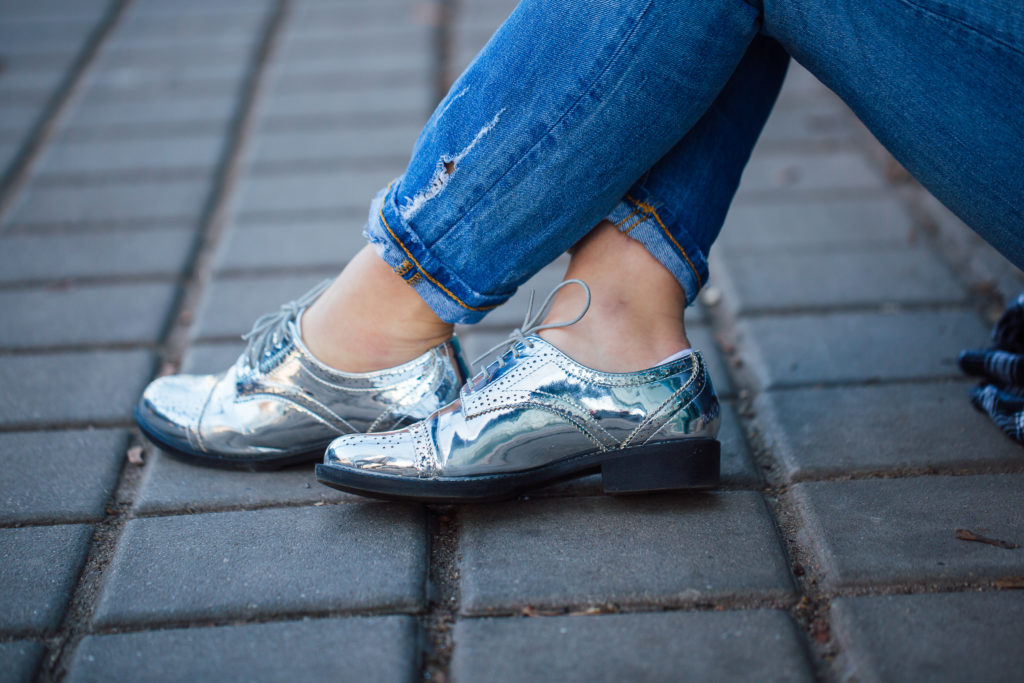 Asos Schuhe Metallic